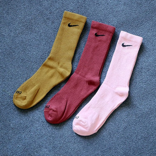 跑步运动袜男袜女针织棉袜训练袜 长筒袜Nike耐克袜子正品 春季 新款