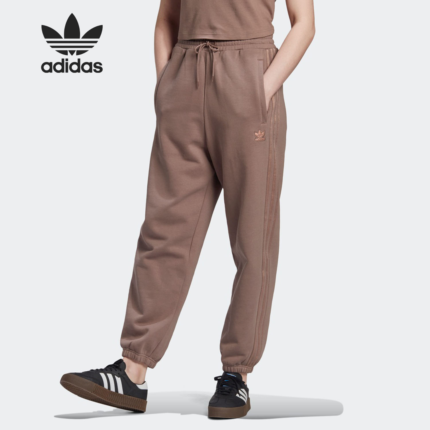 Adidas/阿迪达斯正品三叶草 CUFFED PANT女子运动裤GM6698 GM6700