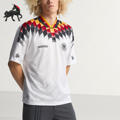 Adidas/阿迪达斯正品夏季款男士刺绣复古休闲短袖T恤JN3705