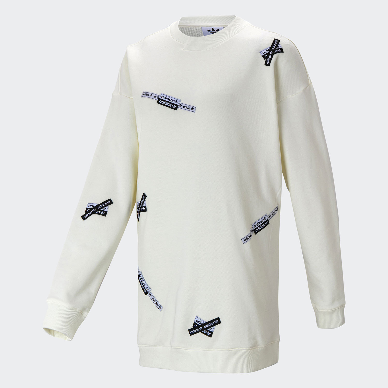 Adidas/阿迪达斯正品三叶草女子休闲宽松中长款卫衣H38831