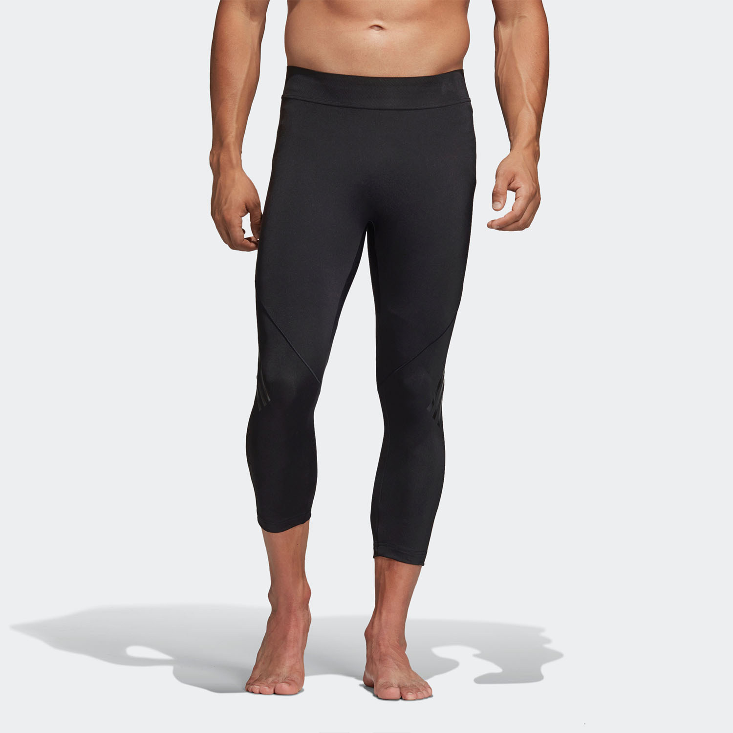 Adidas/阿迪达斯正品19秋季新品男子运动训练紧身裤七分裤 DQ3572