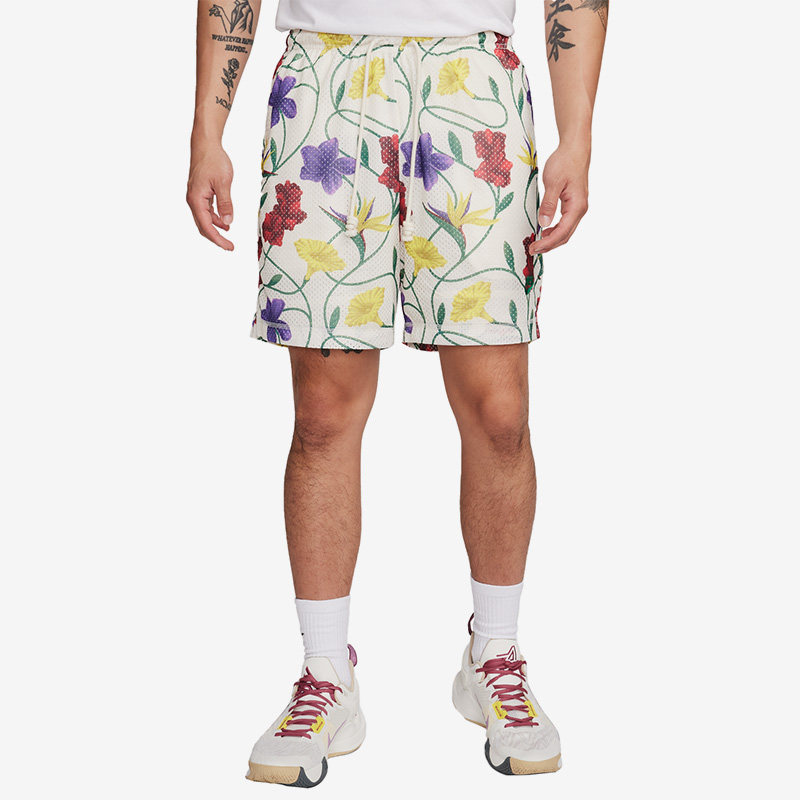 Nike/耐克正品新款男子满印花卉时尚运动篮球短裤FB6934-110
