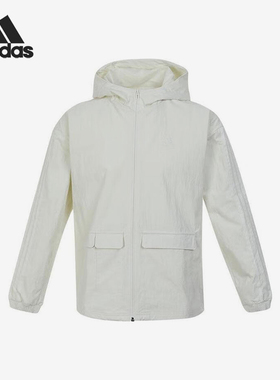 Adidas/阿迪达斯正品新款时尚大童梭织休闲双层拉链外套 JN9604
