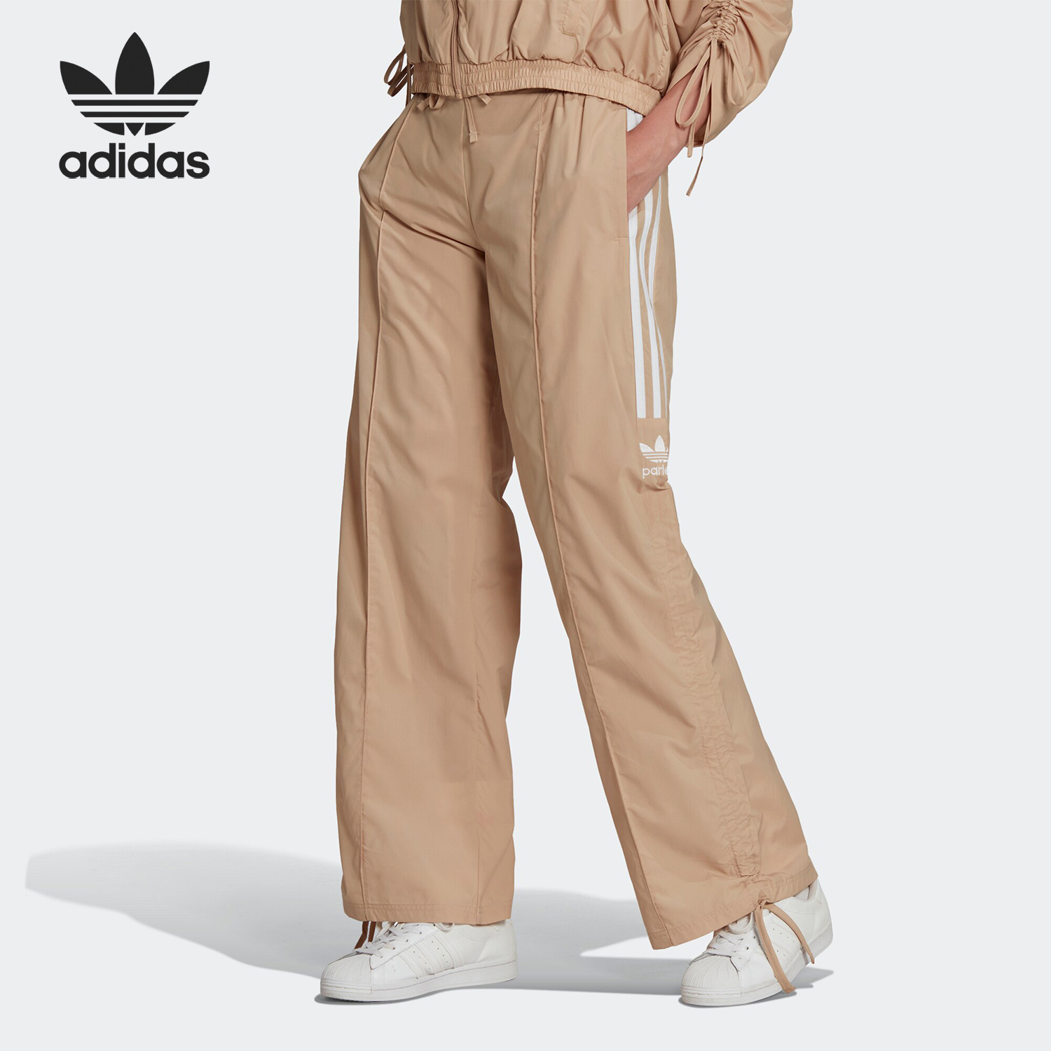 阿迪达斯新款女运动休闲长裤