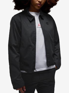 Nike/耐克正品JORDAN男士拉链运动休闲梭织翻领外套HQ1732-010