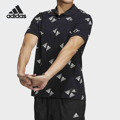 Adidas/阿迪达斯男子翻领短袖