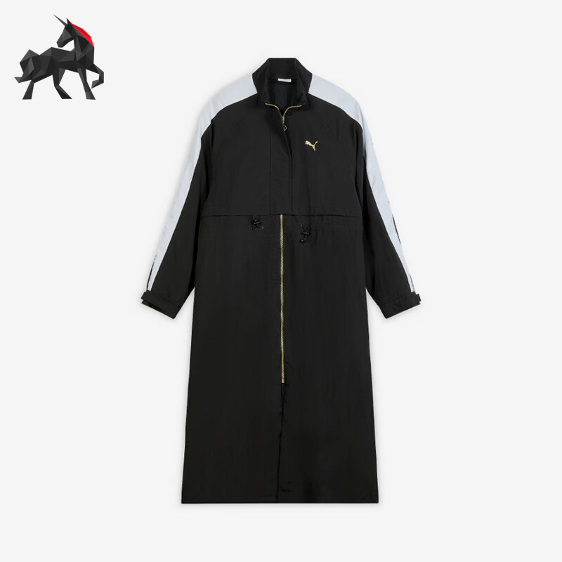 Puma/彪马正品PRIME RETRO T7女士长款梭织拼接长袖外套634788-01