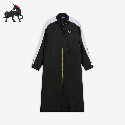Puma/彪马正品PRIME RETRO T7女士长款梭织拼接长袖外套634788-01