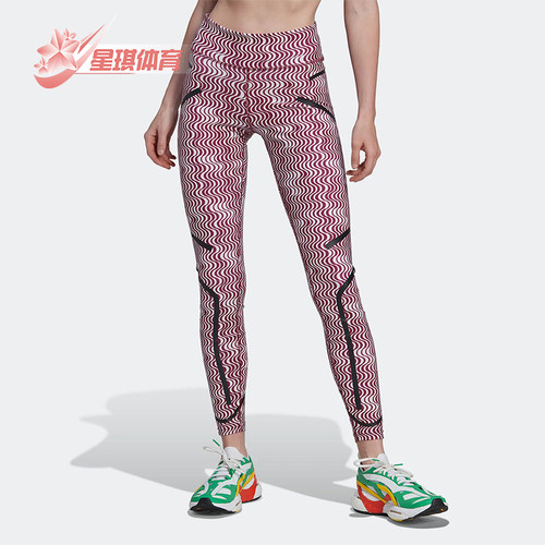 阿迪达斯女士高腰运动紧身裤