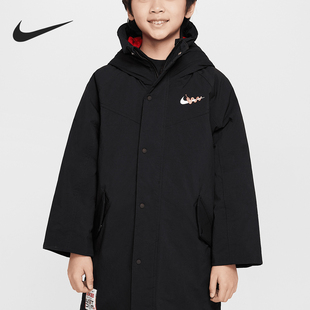 运动保暖棉服HV8960 Nike 大童中长款 秋冬新款 010 耐克官方正品