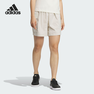 JN7776 Adidas 阿迪达斯正品 24新款 女士宽松休闲拒水百搭休闲短裤