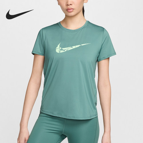 Nike/耐克正品One Swoosh女士圆领训练弹力短袖T恤FN2619-361