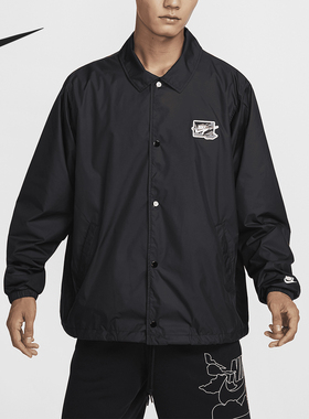 Nike/耐克正品Club男士运动宽松户外休闲翻领外套FZ0801-010