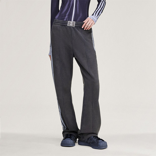 Adidas/阿迪达斯正品三叶草新款女深灰色经典街头运动裤KA9843