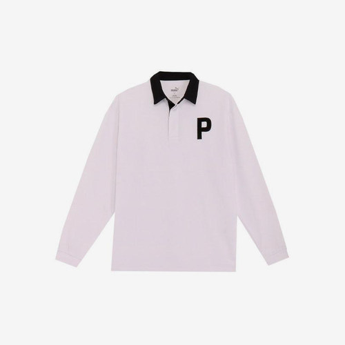 Puma/彪马正品运动男士时尚简约潮流拼接长袖POLO衫624880-03