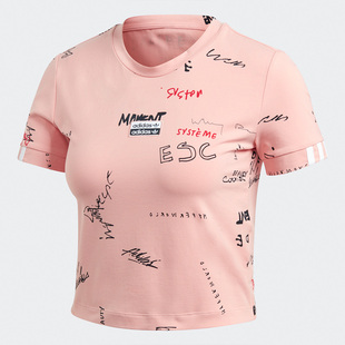 TEE 三叶草 阿迪达斯正品 GD3059 运动短袖 T恤 女子夏季 Adidas