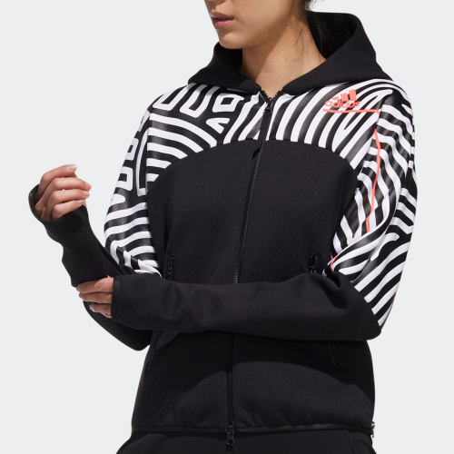 女子连斯拉链休闲运动外套