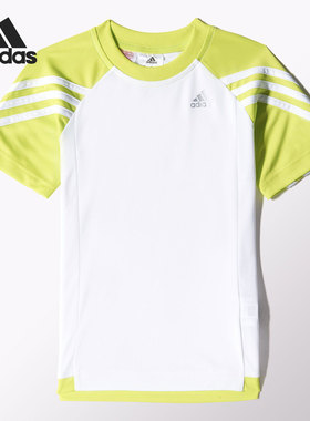Adidas/阿迪达斯正品夏季新款小童透气舒适短袖T恤 S22178