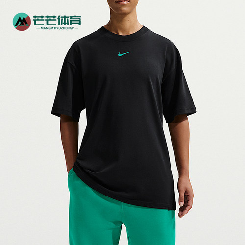 Nike/耐克正品男士印花刺绣简约圆领套头短袖T恤IB5673-011