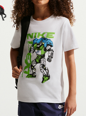 Nike/耐克正品2026年大童日常休闲简约经典运动短袖T恤IQ1064-100