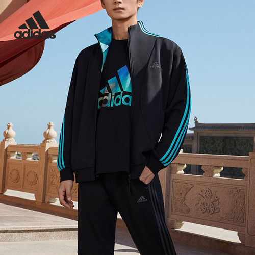 Adidas/阿迪达斯正品当季新款男士圆领宽松透气短袖T恤JF0789