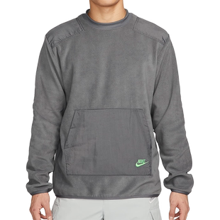 Nike/耐克官方男子加绒拼接圆领休闲运动套头卫衣 DD4855-068