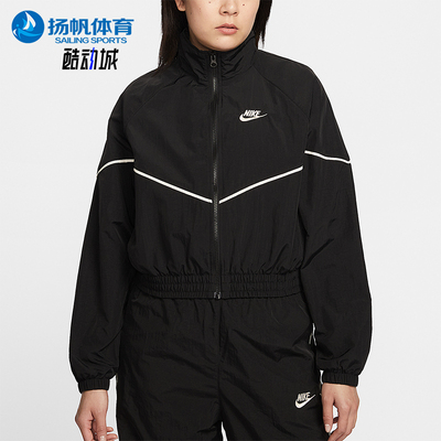 Nike/耐克正品Sportswear女士透气梭织短款经典夹克IM8028-011