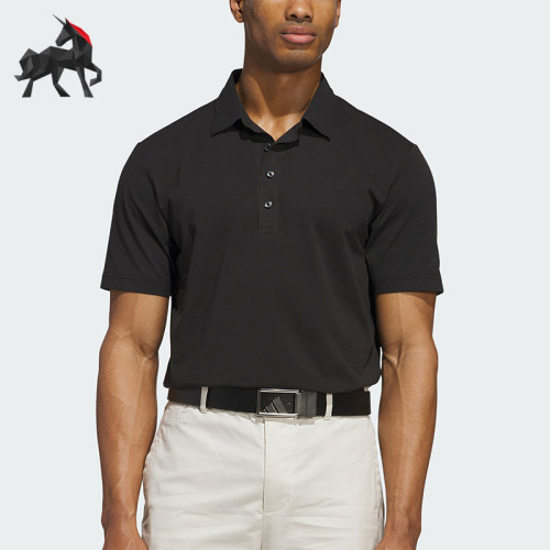 Adidas/阿迪达斯正品Ultimate365新款男黑色经典短袖POLO衫JN9081