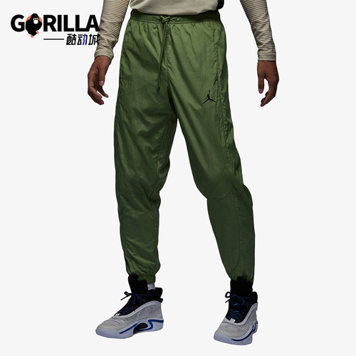 耐克男子图案印花系带束脚运动裤