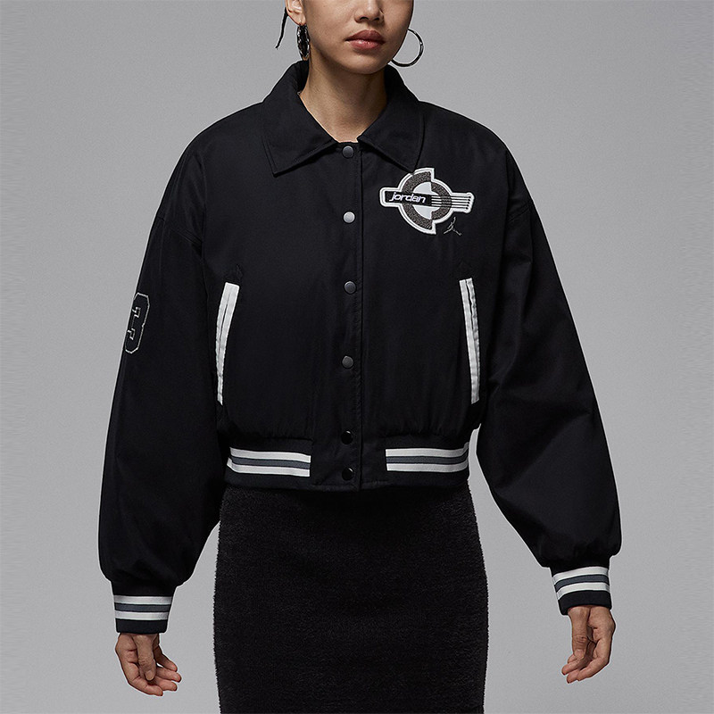 Nike/耐克正品JORDAN女士日常翻领耐穿休闲运动外套HV0404-010