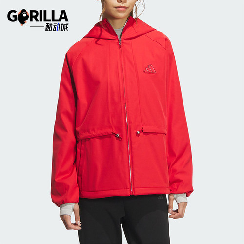 Adidas/阿迪达斯正品CW WV JKT女士连帽时尚拒水外套JZ1588