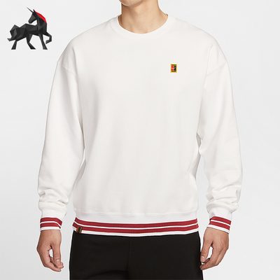 Nike/耐克正品Court男士休闲圆领套头针织运动日常卫衣IQ3972-100