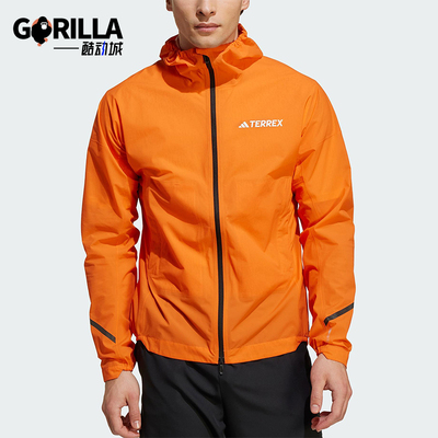 Adidas/阿迪达斯正品JACKET男士跑步户外宽松运动冲锋衣KA5873