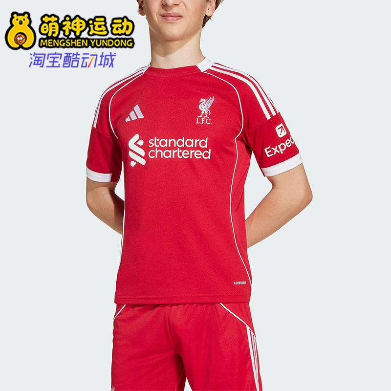 Adidas/阿迪达斯正品LIVERPOOL大童足球训练运动圆领球衣JV6436
