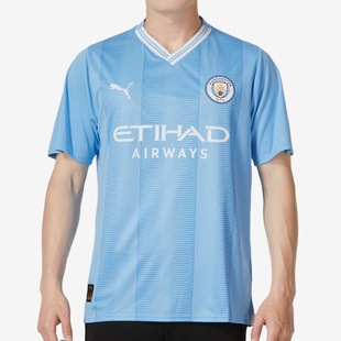 彪马官方正品 T恤770438 新款 短袖 男子曼城主场球迷版 Puma