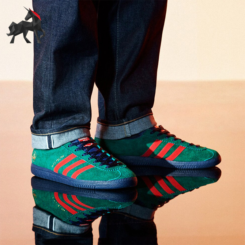 Adidas/阿迪达斯正品三叶草男女同款防滑耐磨低帮板鞋IH2139