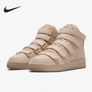 Nike/耐克官方正品Air Force 1高帮魔术贴女子运动板鞋DM7926-200