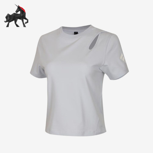 Adidas/阿迪达斯正品纯色T恤女简洁剪裁休闲经典舒适短袖KZ5448