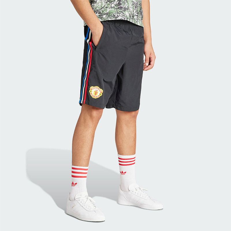 Adidas/阿迪达斯正品曼联足球男士休闲文化运动短裤IP9189