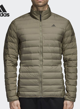 Adidas/阿迪达斯正品男子户外保暖立领薄款运动羽绒服CY8733