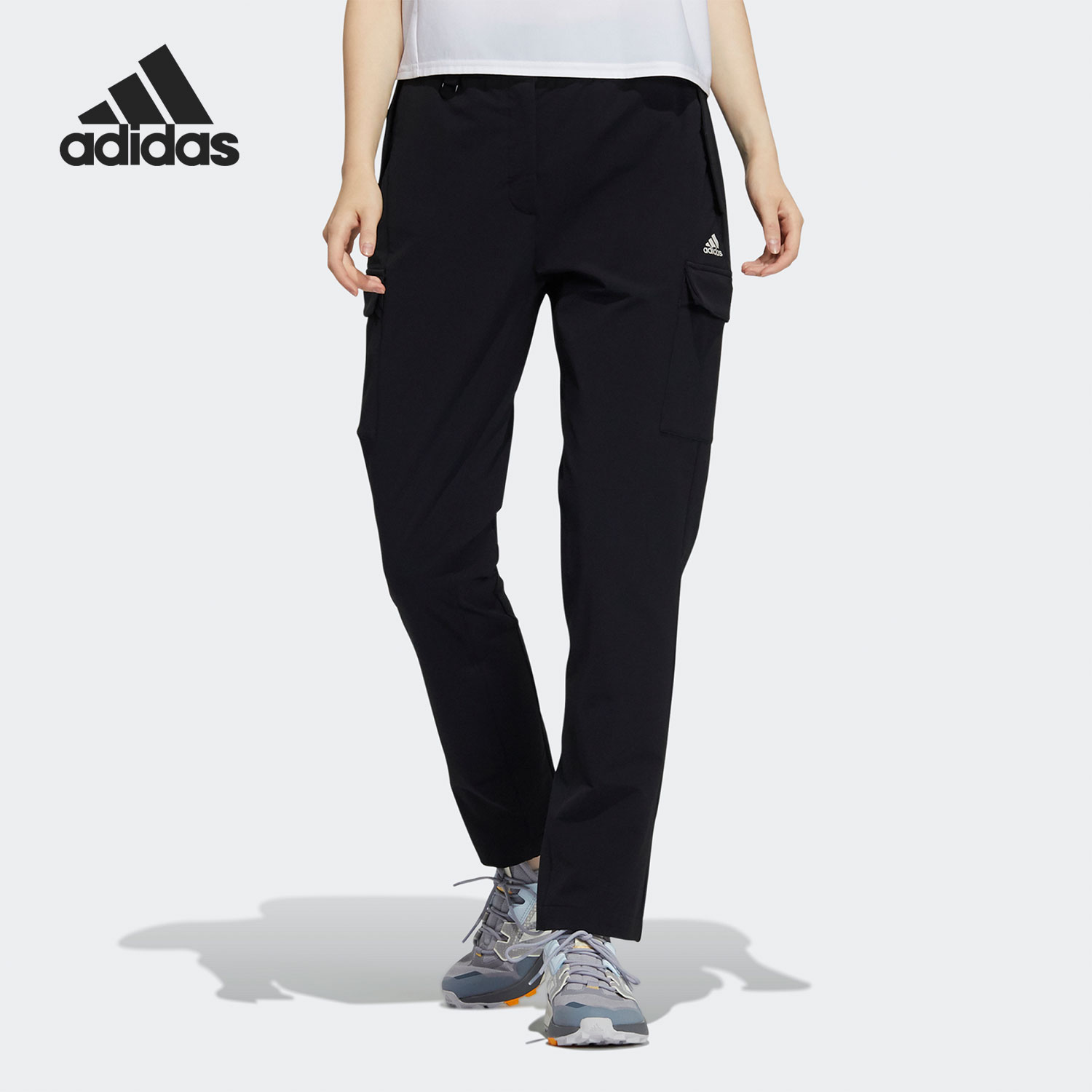 Adidas/阿迪达斯正品2021秋季新款女子运动宽松长裤H13822