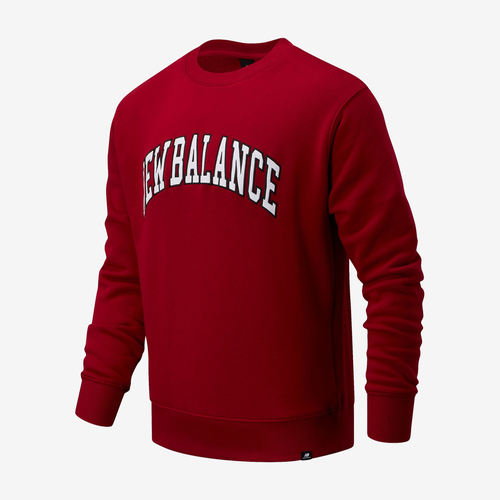 New Balance新百伦正品男款字母印花圆领套头卫衣MT03515-NCR