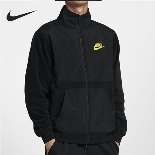 Nike/耐克正品新款男子时尚针织立领拉链运动休闲夹克外套BQ6352