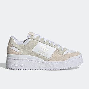 三叶草FORUM女子低帮厚底运动休闲板鞋 GY8198 阿迪达斯正品 Adidas