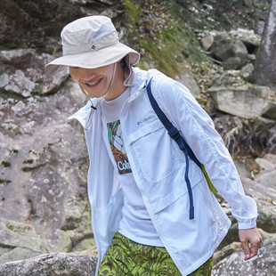 Columbia哥伦比亚21春夏新品 男子可收纳防晒防紫外线皮肤衣AE4741