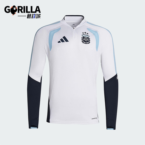 Adidas/阿迪达斯正品2025冬季款男士套头立领拼接足球上衣JZ5969