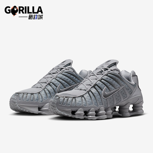 Nike/耐克正品Shox TL男士耐磨运动气柱低帮系带休闲鞋AV3595-015