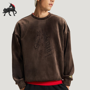 GFX Adidas 阿迪达斯正品 NYR 亲肤潮流加绒休闲卫衣KE4067 SWT男士