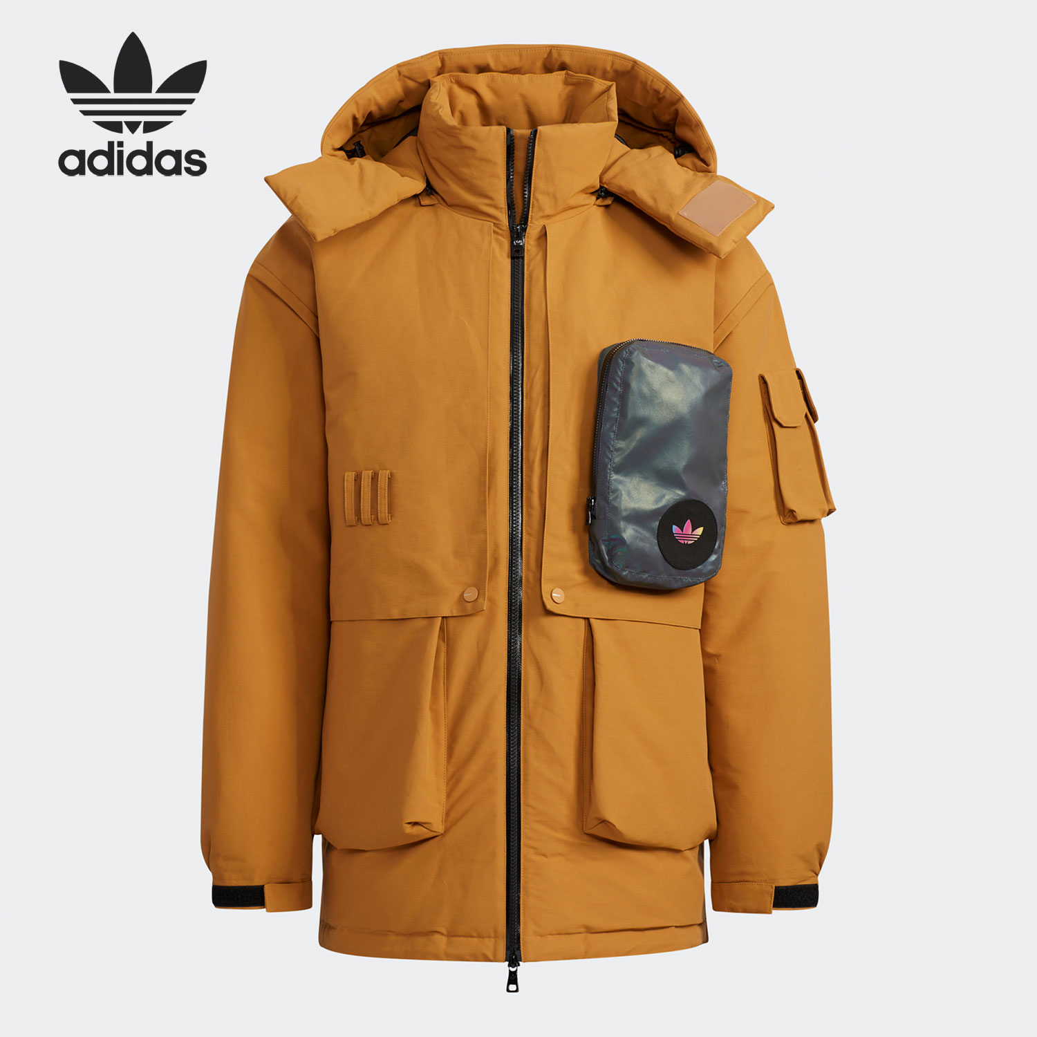 Adidas/阿迪达斯男子连帽羽绒服