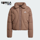 短款 Adidas 女士保暖修身 运动休闲新款 羽绒服JG5932 阿迪达斯正品